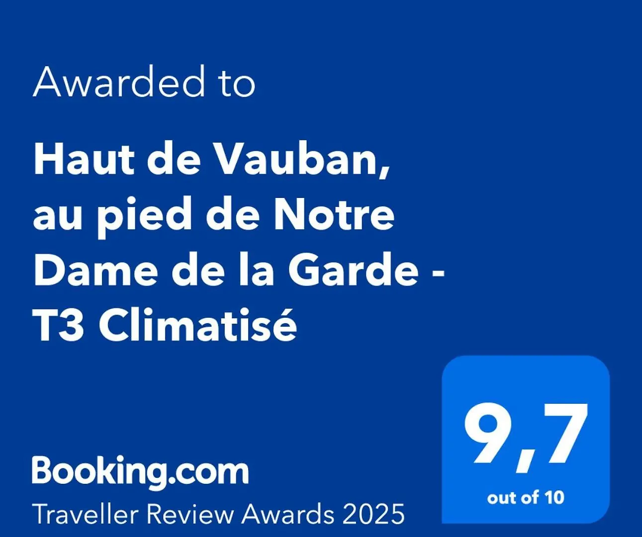 Apartment Haut De Vauban, Au Pied De Notre Dame De La Garde - T3 Climatise Marseilles Frankreich